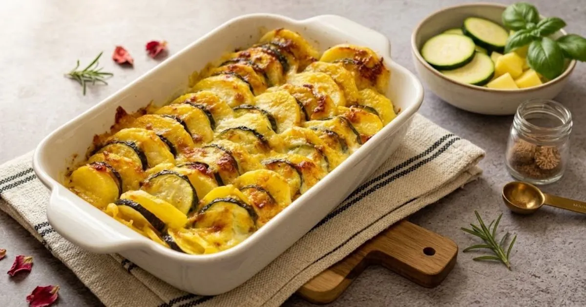 Sformato di zucchine e patate facile e cremoso: scopri ingredienti, cottura, varianti e consigli per ottenere una superficie dorata.